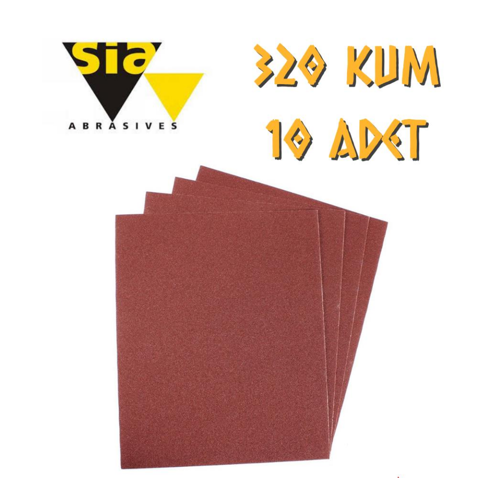 Sia 1913 Su Zımparası 320 Kum - 10 Adet