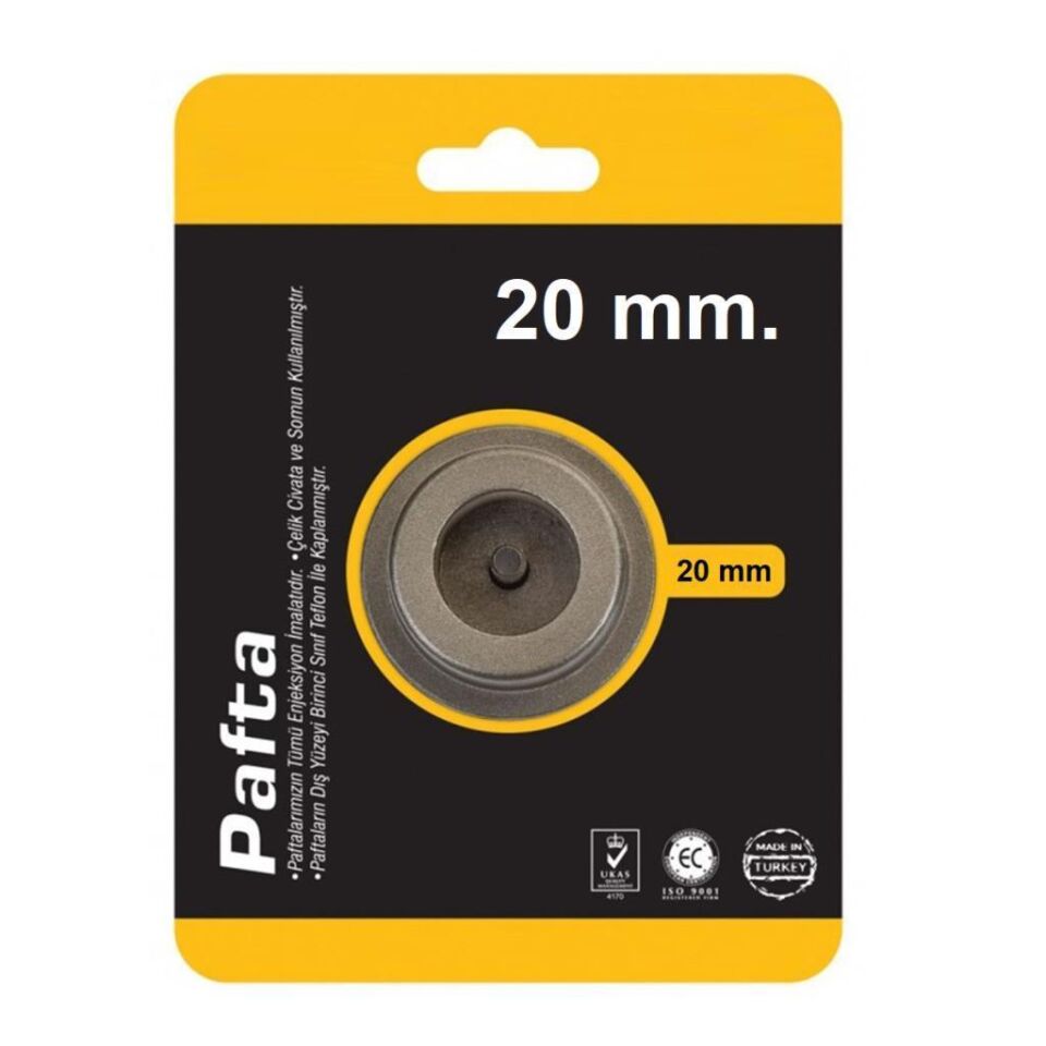 Kupa Alüminyum Boru Kaynak Paftası 20 mm.