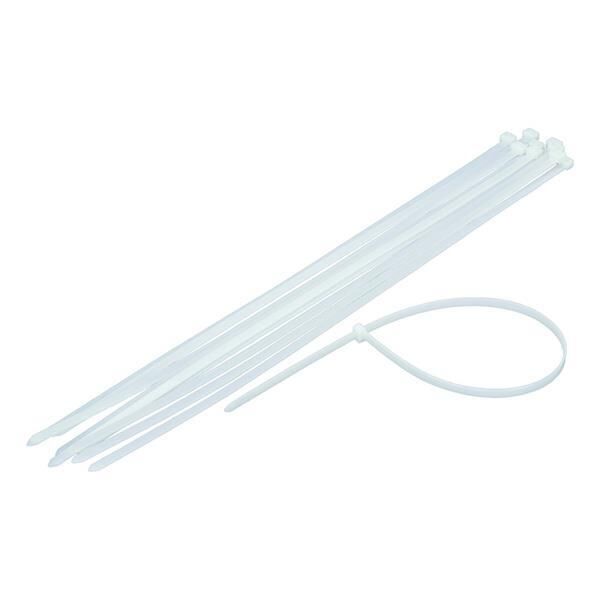Kupa Plastik Cırt Kelepçe Beyaz 3.6 x 200 mm. - 100 Adet
