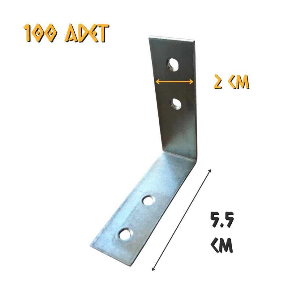 Ersa L Masa Gönye 20x55 mm. - 100 Adet