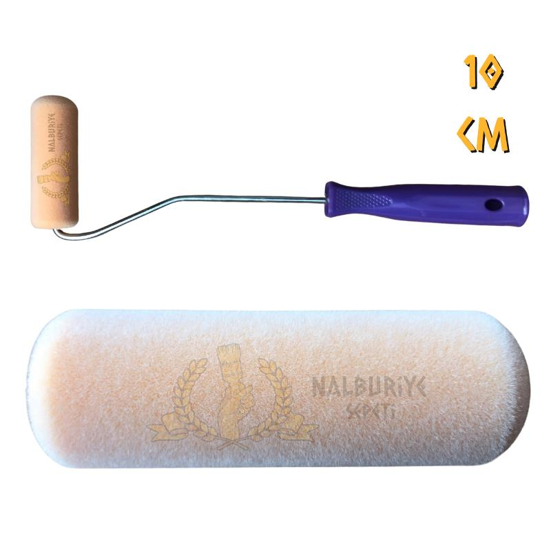 İzmir Fırça Sünger Üstü Kadife Parmak Rulo Takım - 10 cm