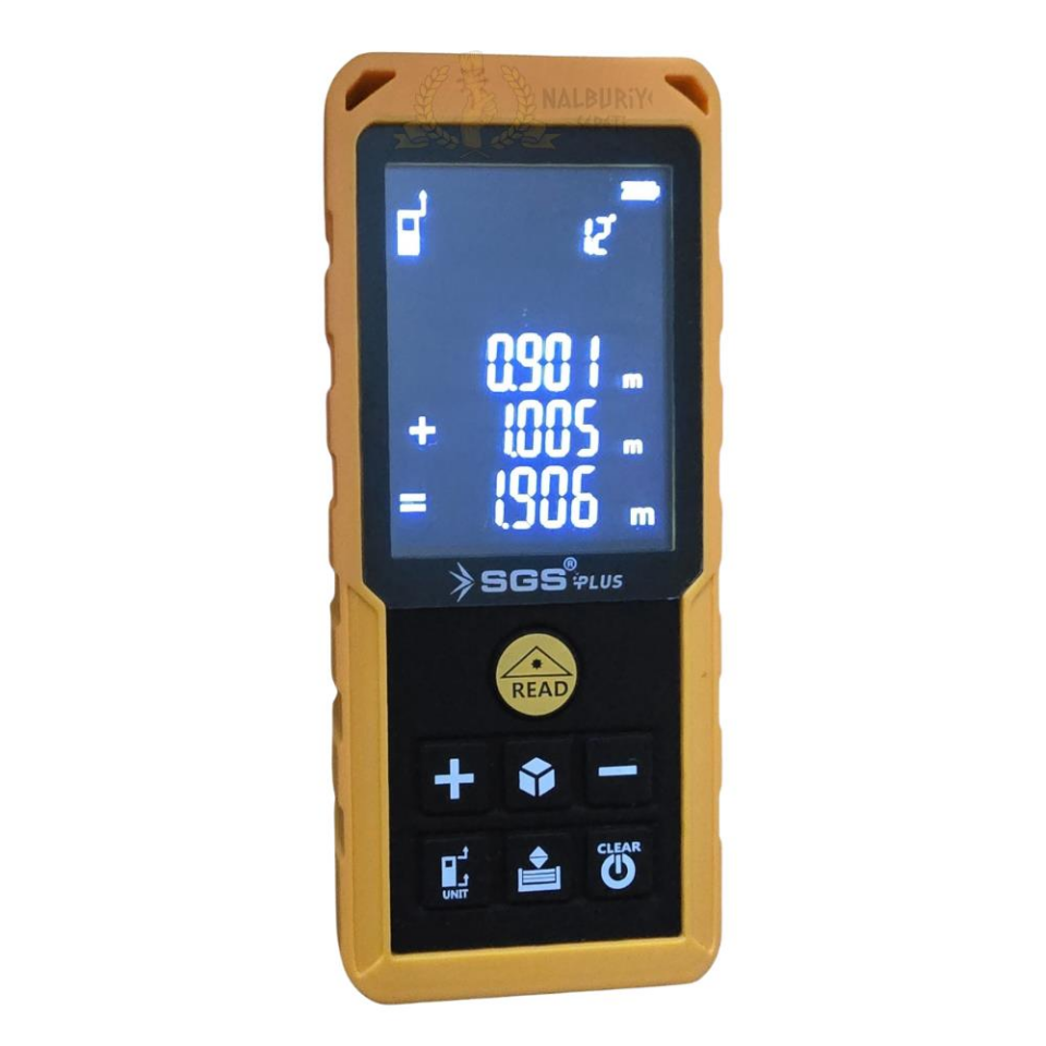 SGS Lazer Metre 100 mt.- Uzunluk Alan Hacim Açı Ölçme