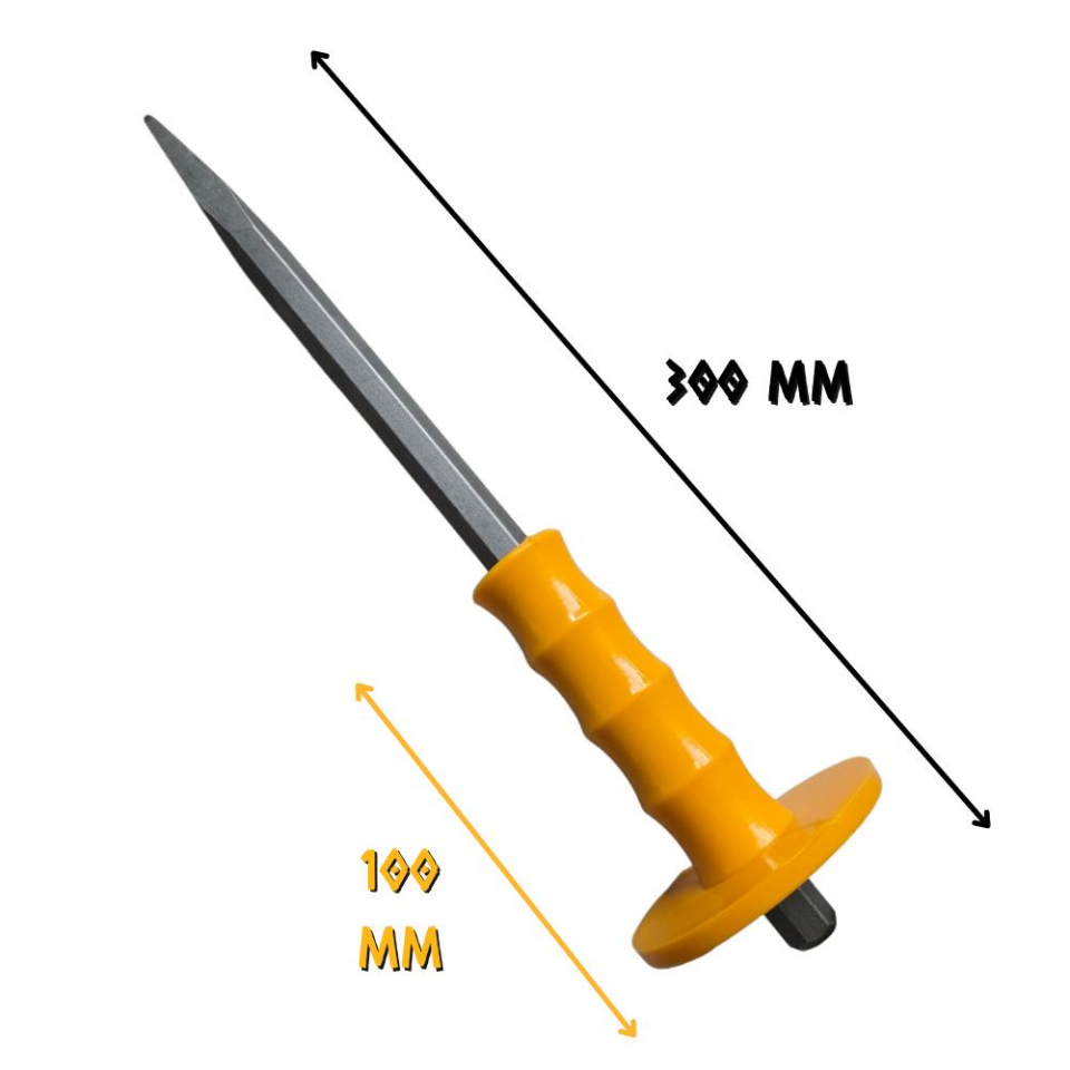 SGS Plastik Korumalı Sivri Murç 300 mm. - 1 Adet