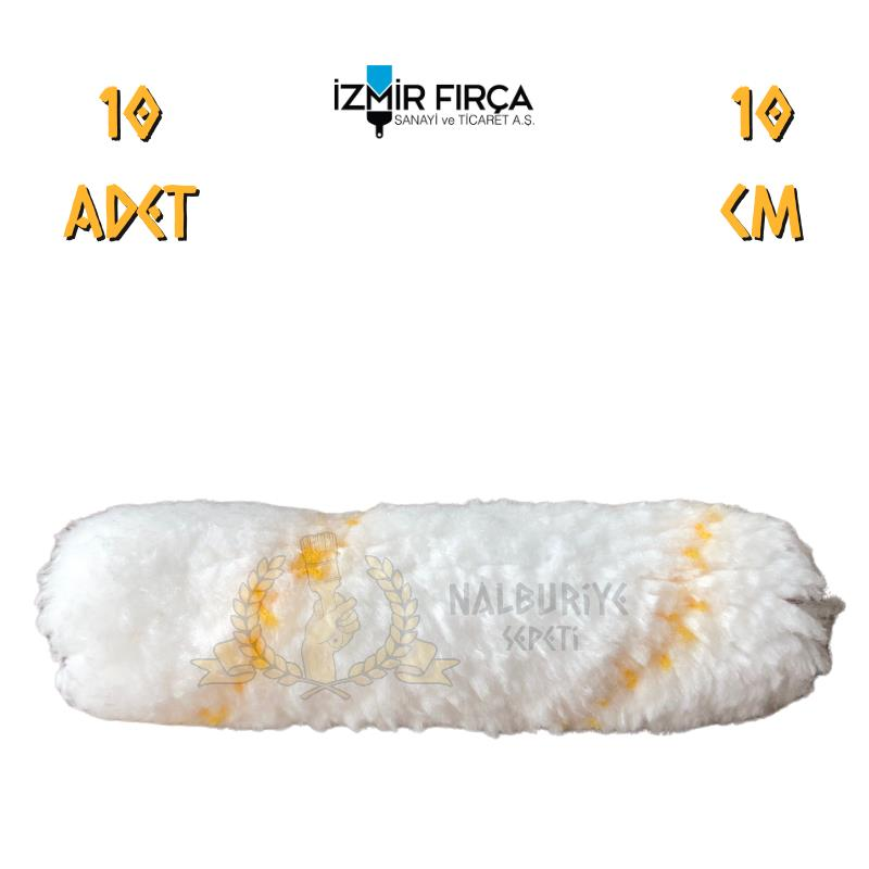 İzmir Fırça Polyamid Kalorifer Parmak Rulo Yedek - 10 cm - 10 Adet