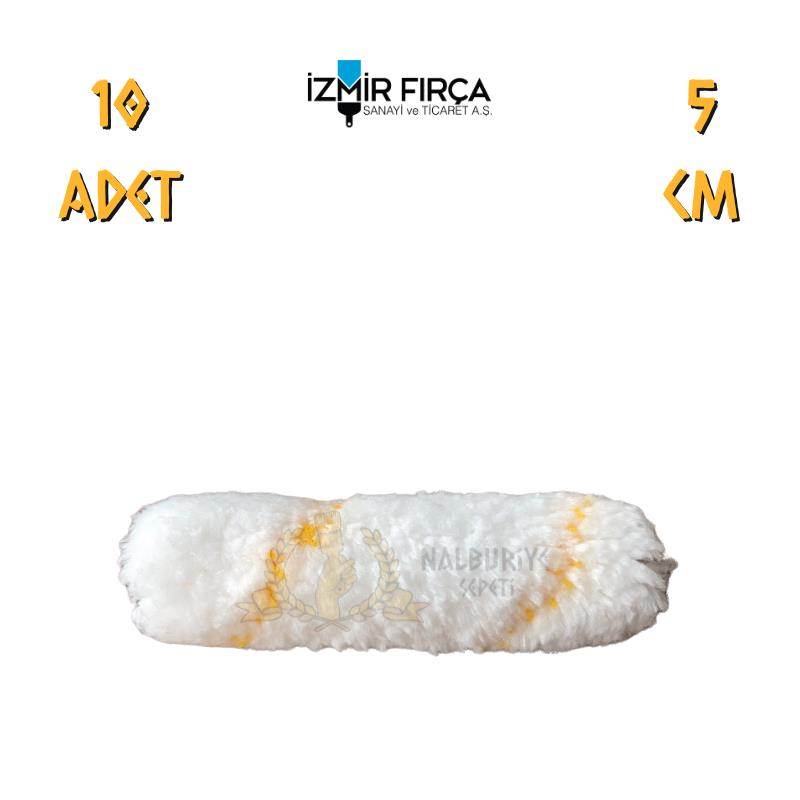 İzmir Fırça Polyamid Kalorifer Parmak Rulo Yedek - 5 cm - 10 Adet