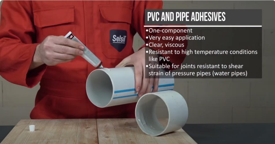 Selsil TakveGit PVC Sert Plastik Yapıştırıcı 125 gr.