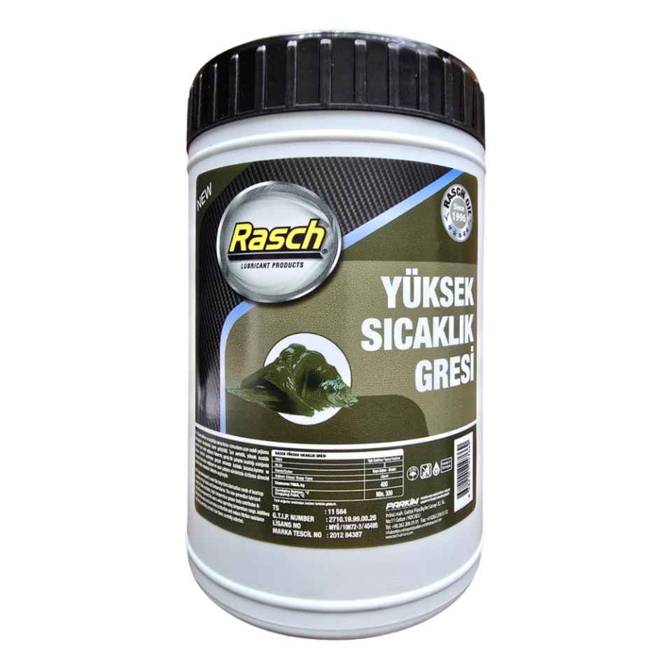 Rasch Isıya Dayanıklı Yüksek Sıcaklık Lityumlu Katı Gres Yağı Kahve - 3.6 Kg.
