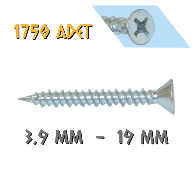 Yağmur Vida Hi-Low PVC İspanyolet Vidası 3.9x19 mm. - 1750 Adet