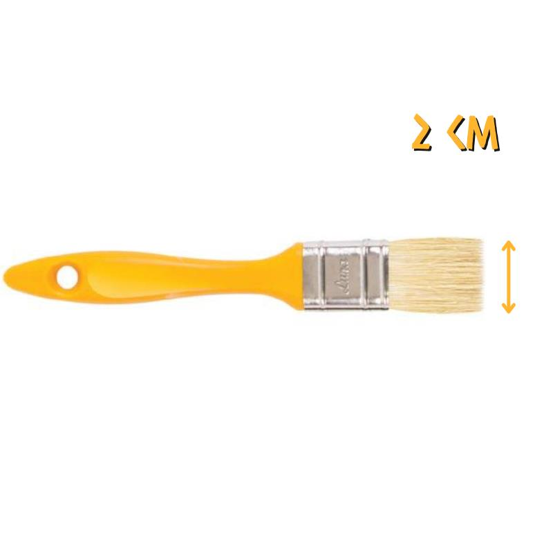 İzmir Fırça Libra Kestirme Boya Fırçası No: 1 - 2 cm.