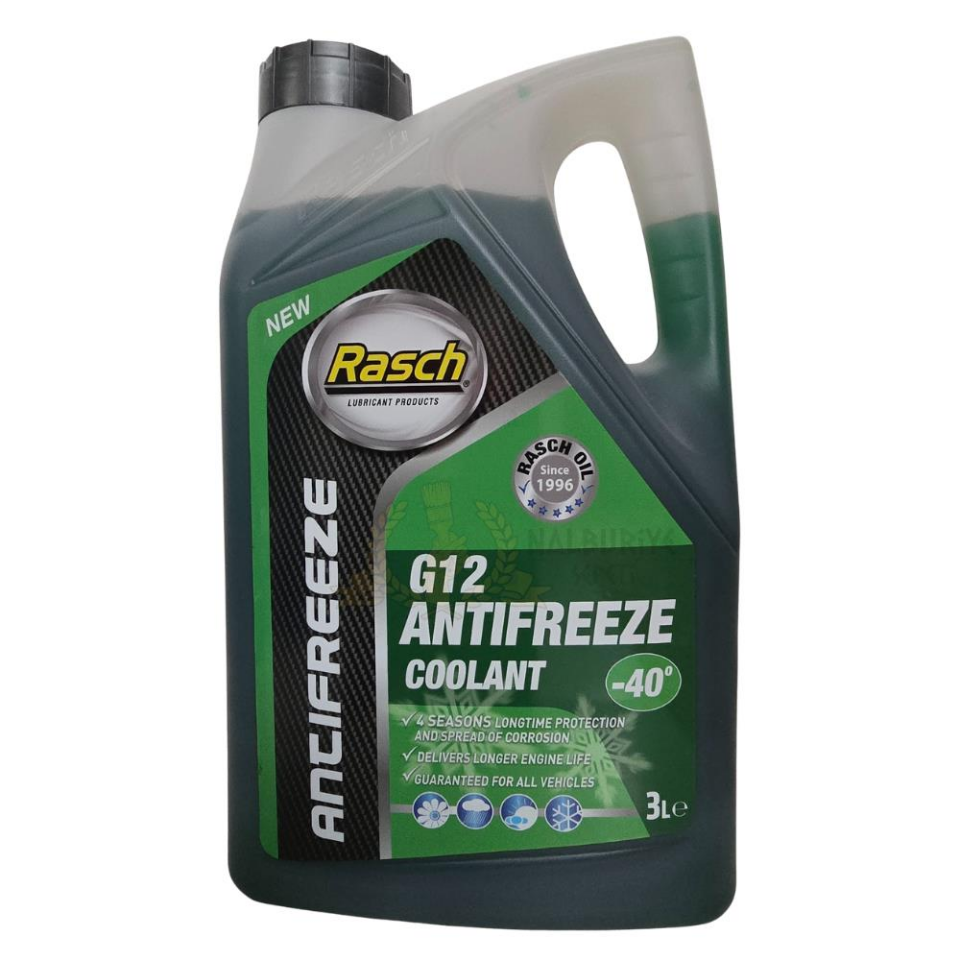 Rasch G12 Organik Radyatör Antifriz Yeşil -40° - 3 Lt.