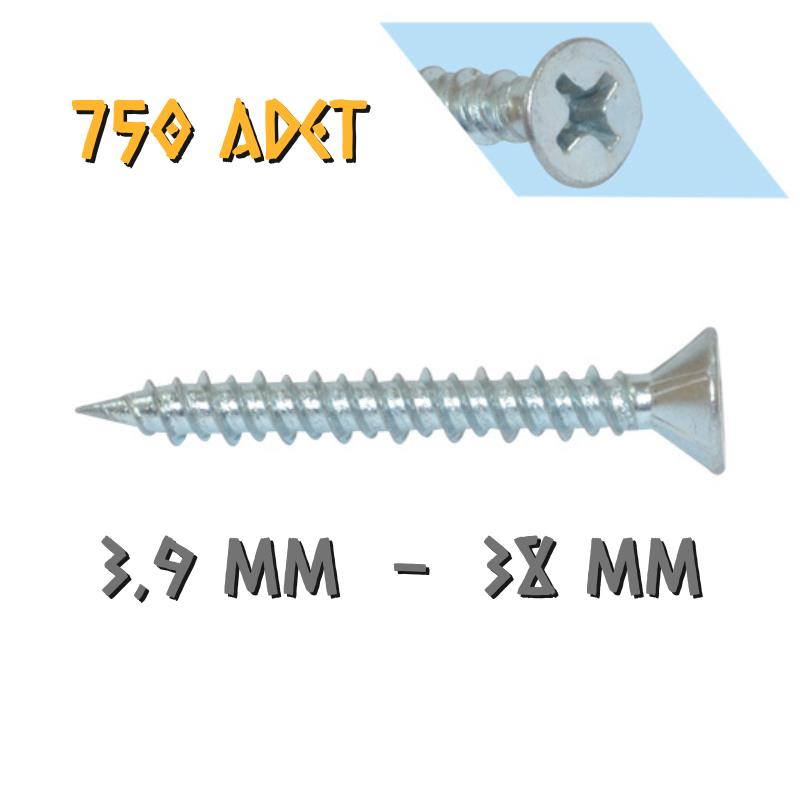Yağmur Vida Hi-Low PVC İspanyolet Vidası 3.9x38 mm. - 750 Adet