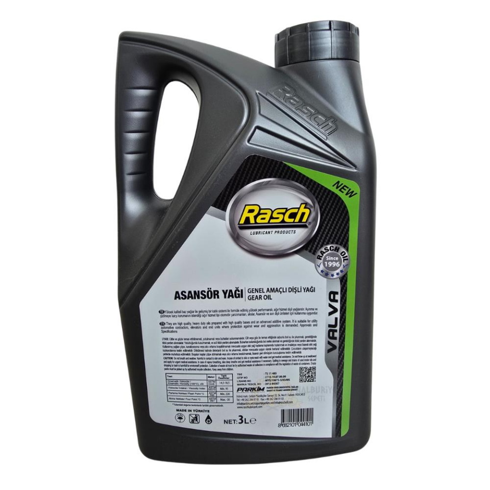Rasch Valva Asansör ve Genel Amaçlı Dişli Yağı No 90 - 3 Lt.