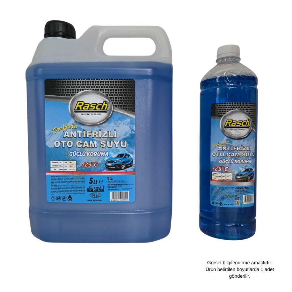 Rasch Parfümlü Antifrizli Oto Cam Suyu Mavi -25° - 1 Lt.