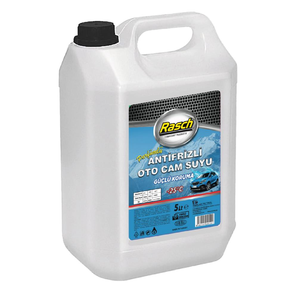 Rasch Parfümlü Antifrizli Oto Cam Suyu Mavi -25° - 5 Lt.