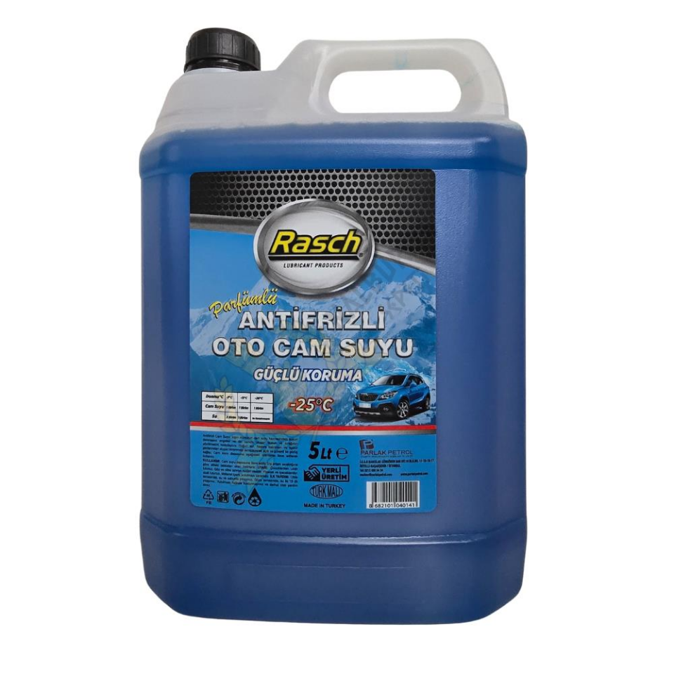Rasch Parfümlü Antifrizli Oto Cam Suyu Mavi -25° - 5 Lt.