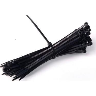 Kupa Plastik Cırt Kelepçe Siyah 4.8 x 300 mm. - 100 Adet