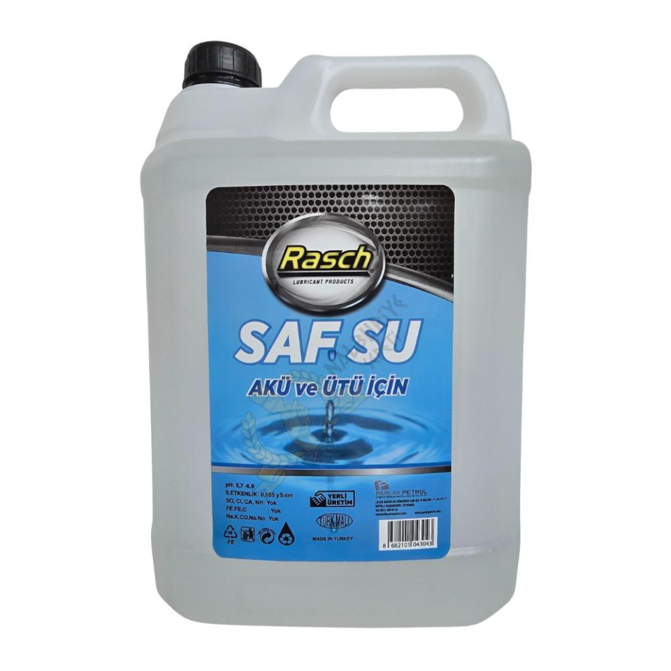 Rasch Akü ve Ütü için Saf Su - 5 Lt.