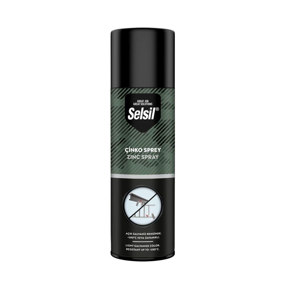 Selsil Isıya Dayanıklı Çinko Zinc Spreyi 400 ml.