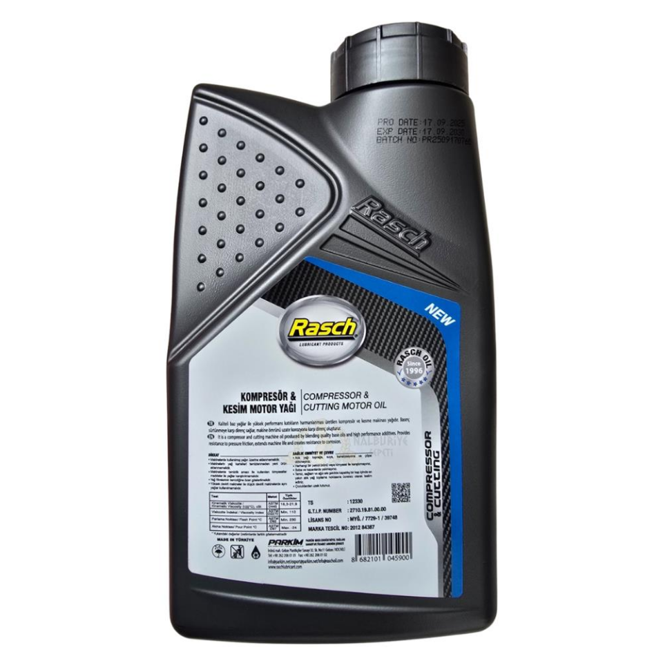 Rasch Kompresör ve Kesim Makine Motor Yağı - 1 Lt.