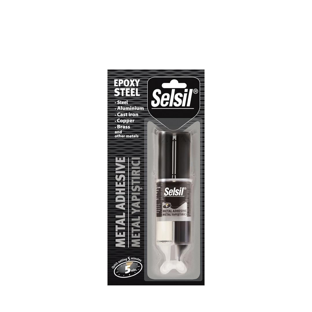 Selsil Epoksi Metal Yapıştırıcı Şırınga 28 gr.