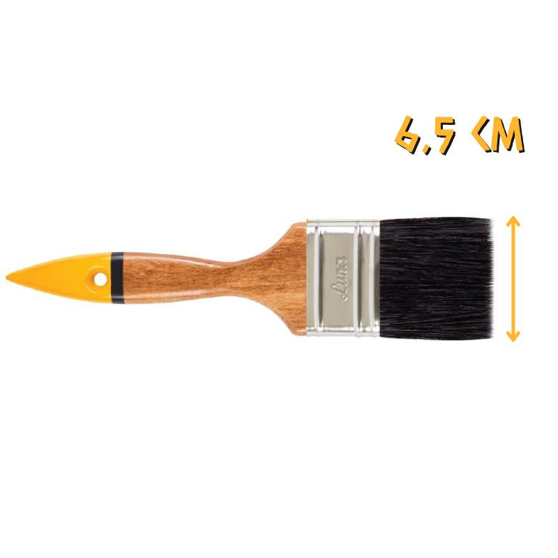 İzmir Fırça Luna Ahşap Saplı Yağlı Boya Fırçası No: 2.5 - 6.5 cm