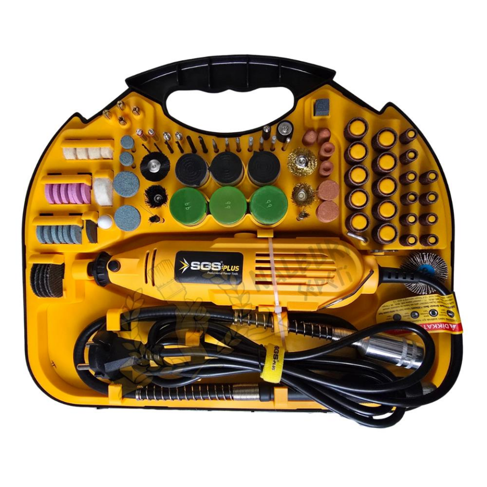 SGS Hız Ayarlı Hobi Taşlama Gravür Seti 130 Watt - 211 Parça