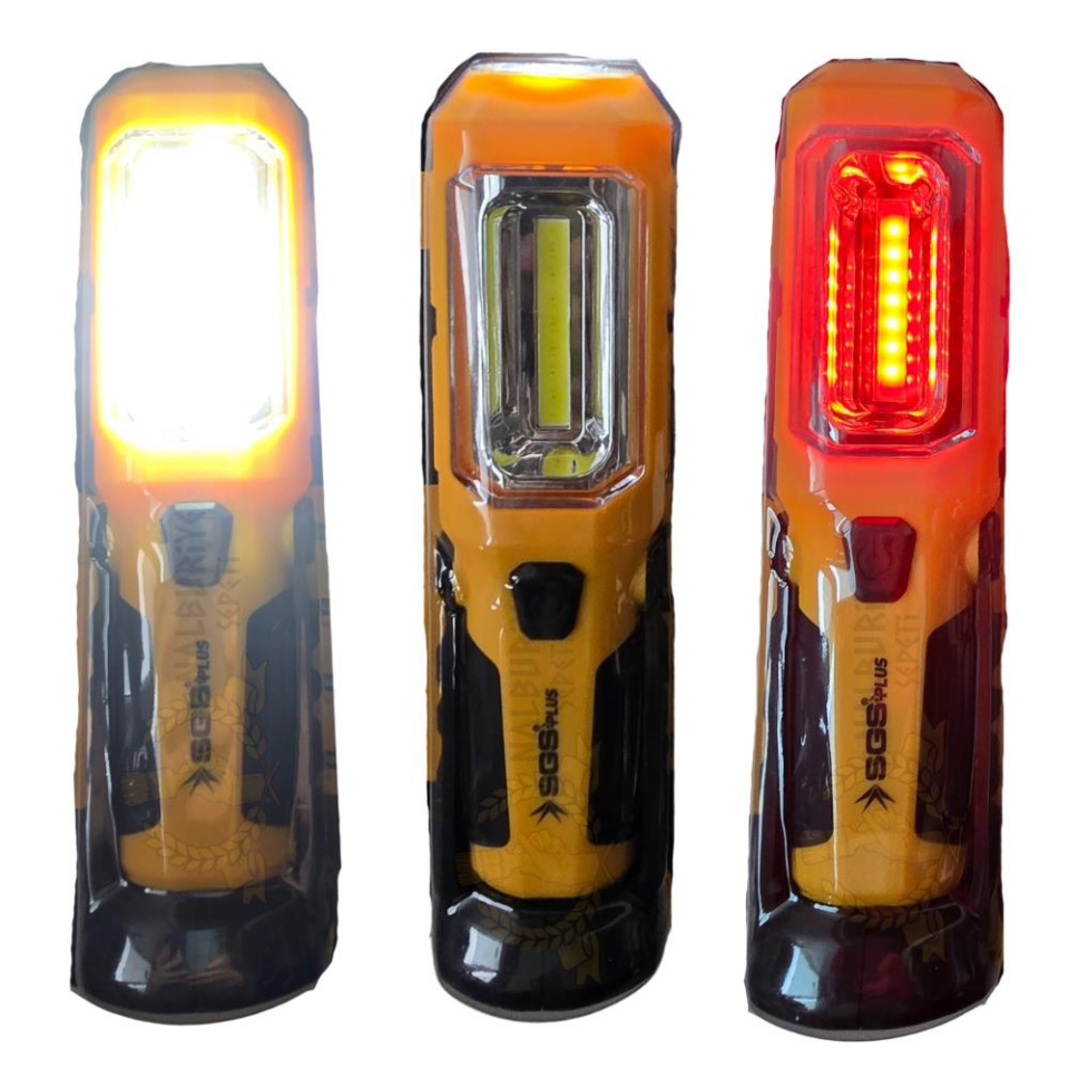 SGS USB Şarjlı Mıknatıslı Ayaklı Led Fener 350 Lumen