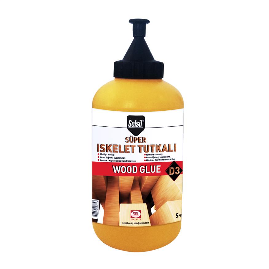 Selsil D3 Ahşap İskelet Tutkalı BEYAZ 500 gr.