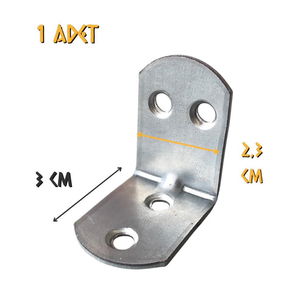 Ersa Oval Başlı Geniş L Masa Gönye 23x30x30 mm. - 1 Adet