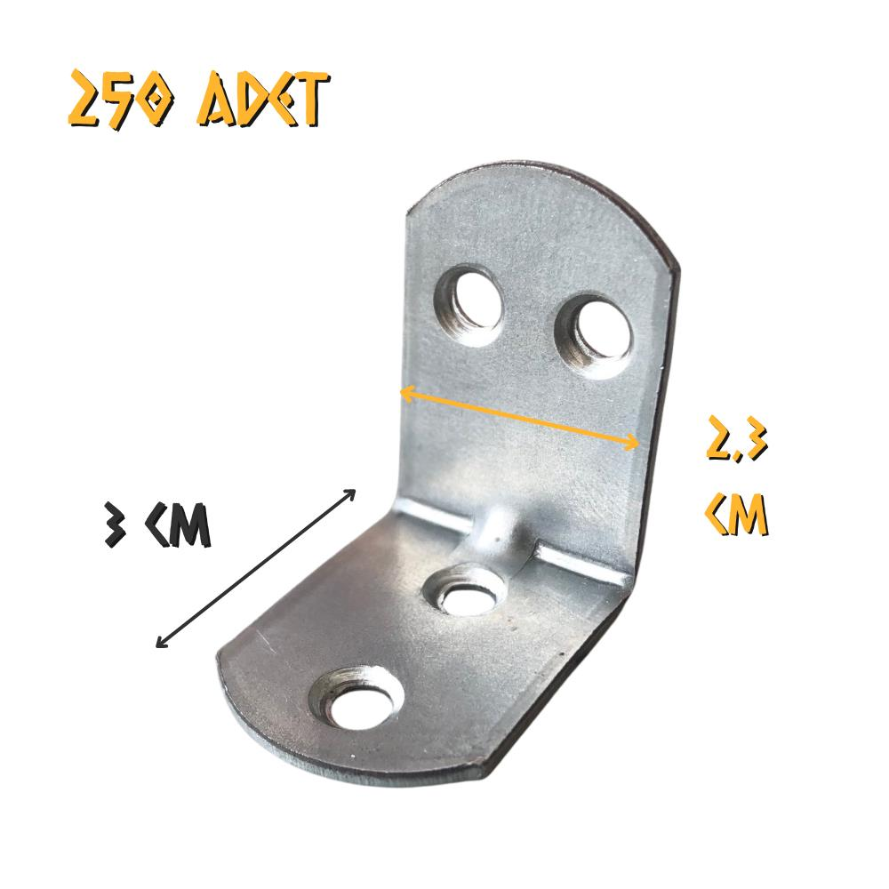 Ersa Oval Başlı Geniş L Masa Gönye 23x30x30 mm. - 250 Adet