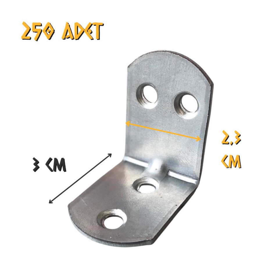 Ersa Oval Başlı Geniş L Masa Gönye 23x30x30 mm. - 250 Adet