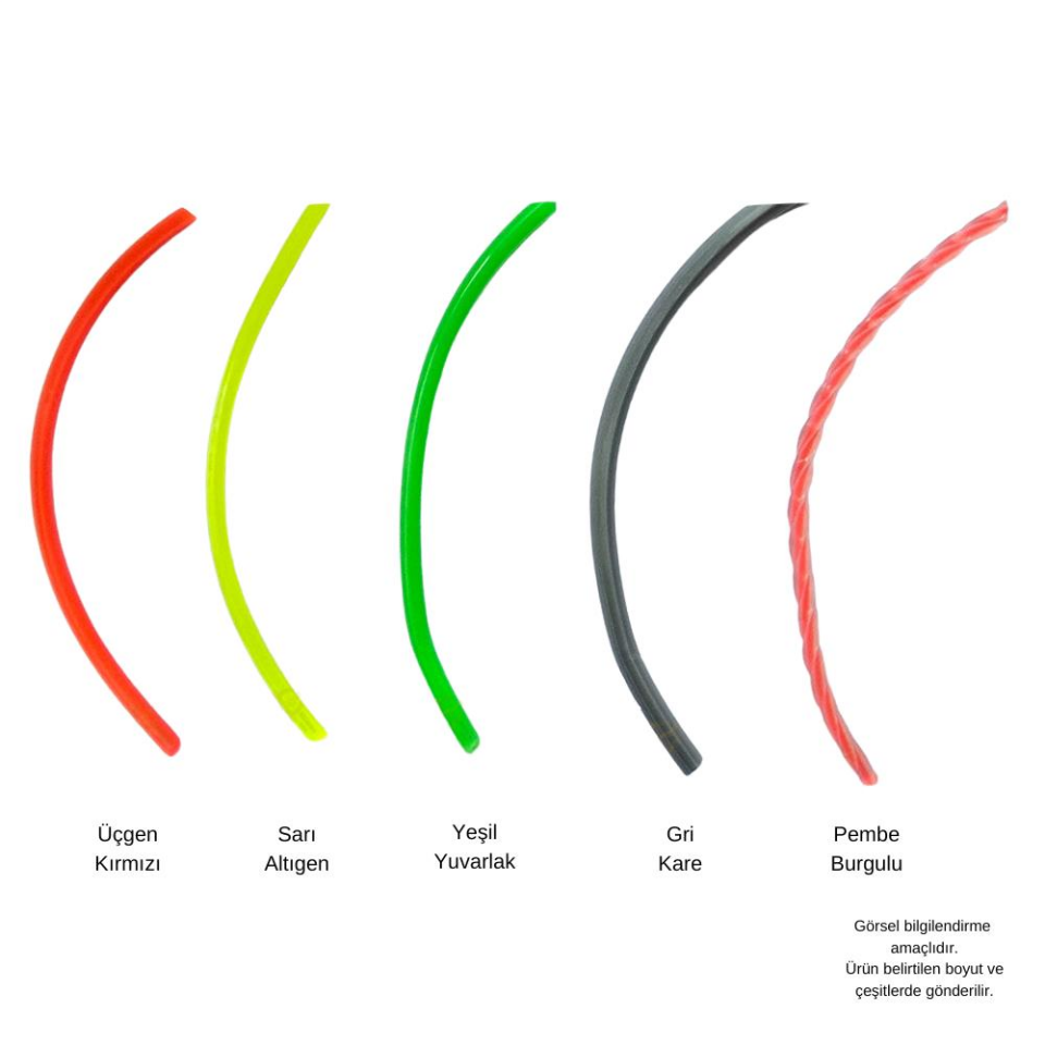 SGS Çim Biçme Tırpan Misinası - Burgulu - 3.3 mm. - 58 mt.