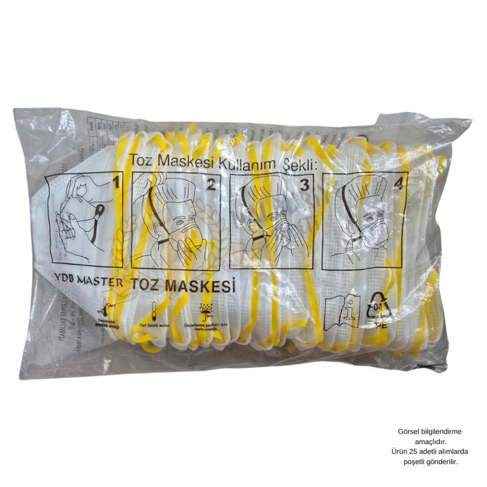 SGS Bez Yüz ve Ağız Toz Maskesi - Ventilsiz - 1 Adet