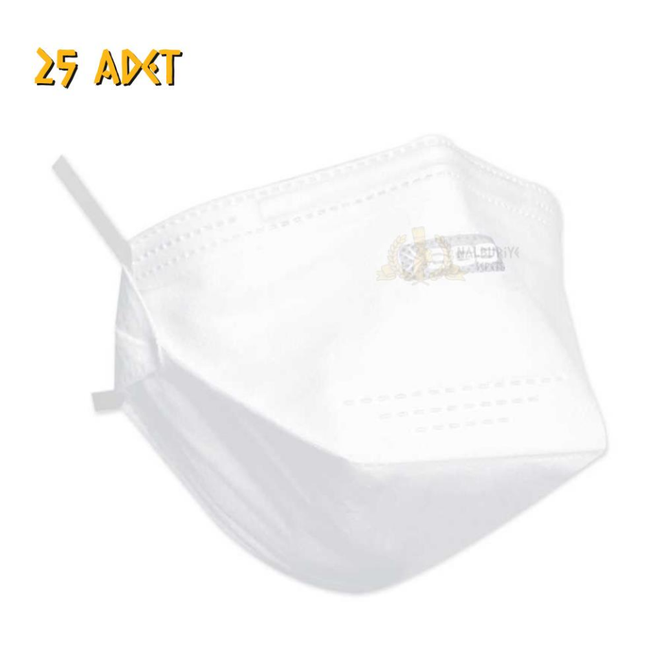 SGS Bez Yüz ve Ağız Toz Maskesi - Ventilsiz - 25 Adet