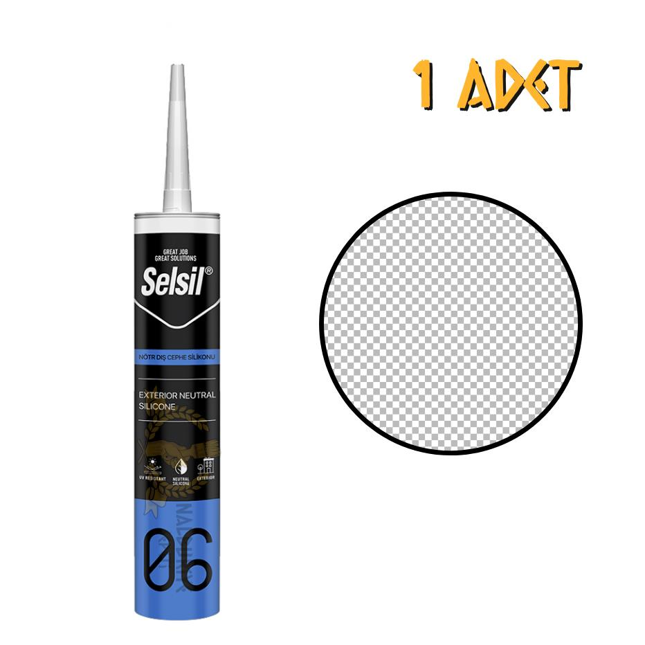Selsil Dış Cephe Nötr Silikon ŞEFFAF 300 ml. - 1 Adet