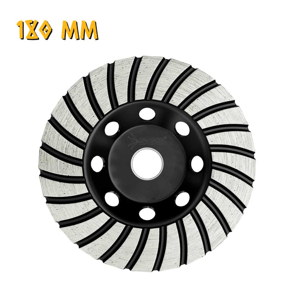 SGS Elmas Beton Mermer Granit Taşlama Diski - Turbo - 180 mm.