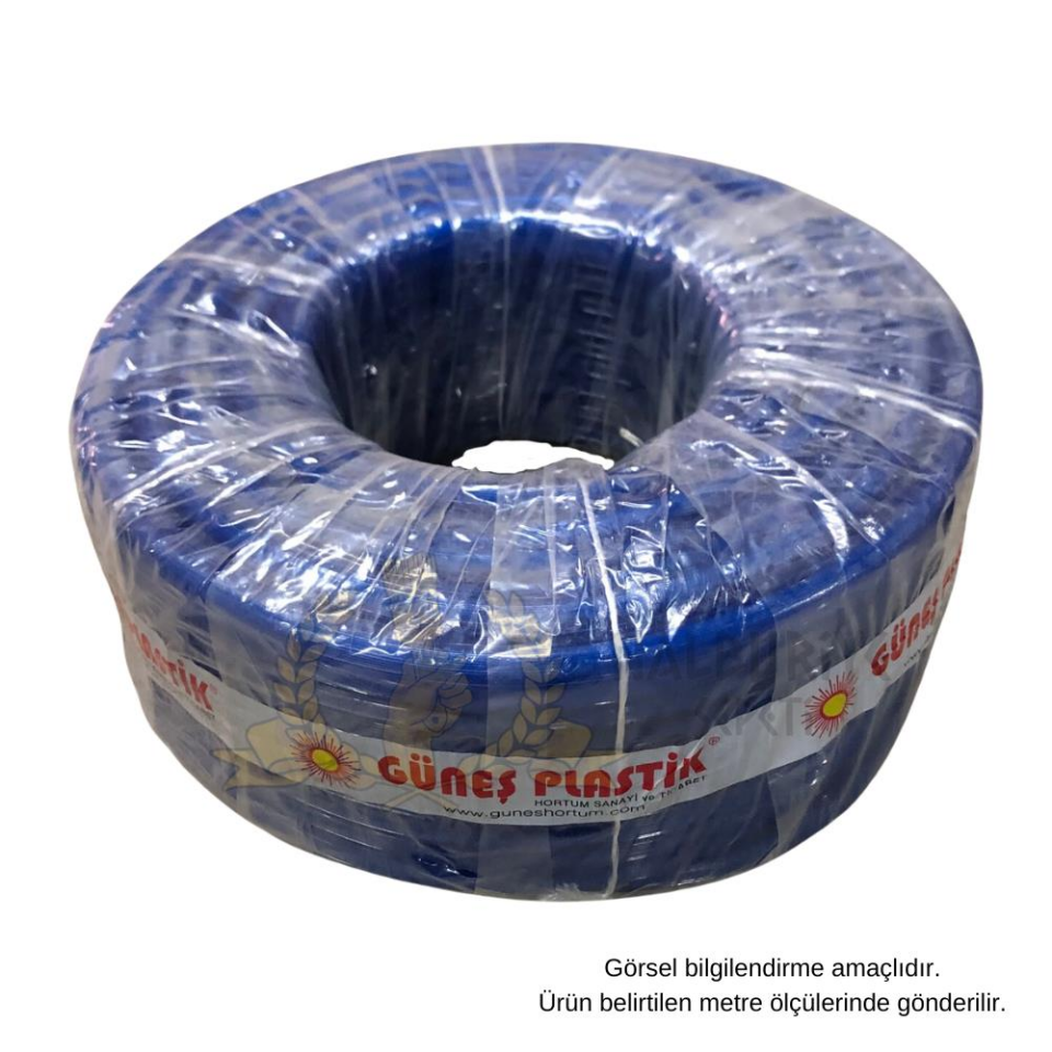 Güneş Kalın Silikonlu Plastik Bahçe Hortum 1/2'' - 12.5 mm. - 25 Metre