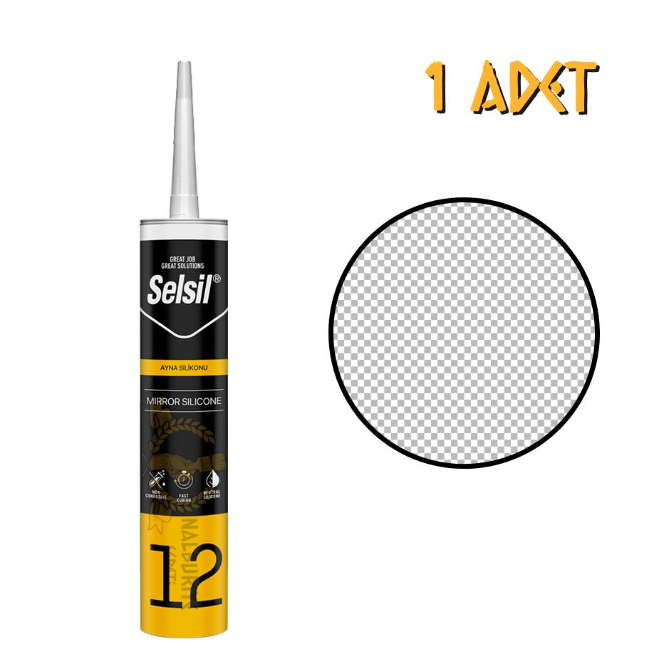 Selsil Güçlü Ayna Silikonu ŞEFFAF 280 ml. - 1 Adet