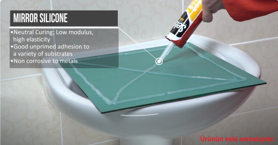 Selsil Güçlü Ayna Silikonu ŞEFFAF 280 ml. - 1 Adet
