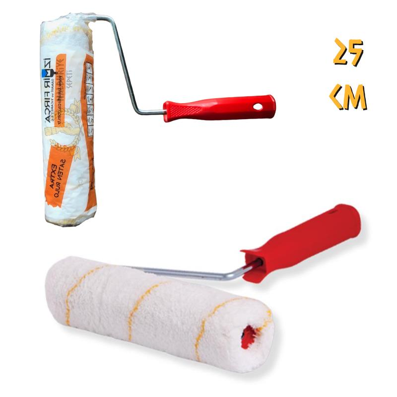 İzmir Fırça Extra Saten İç Cephe Rulosu - 25 cm