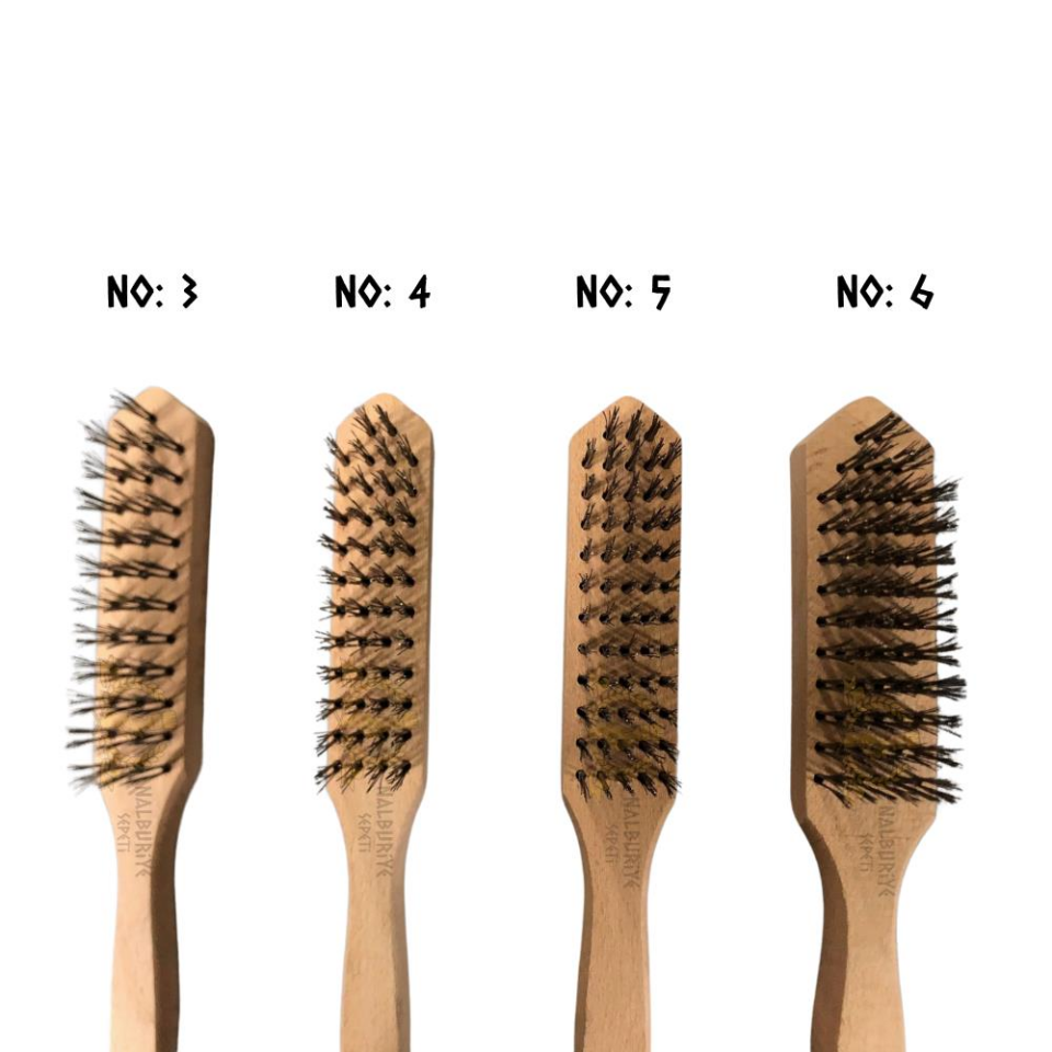 İzmir Fırça Ahşap Saplı Çelik Tel Fırça No: 3