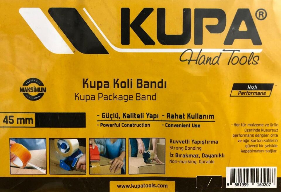 Kupa Koli Bandı Kahverengi 45 mm X 91 mt. - 1 Adet
