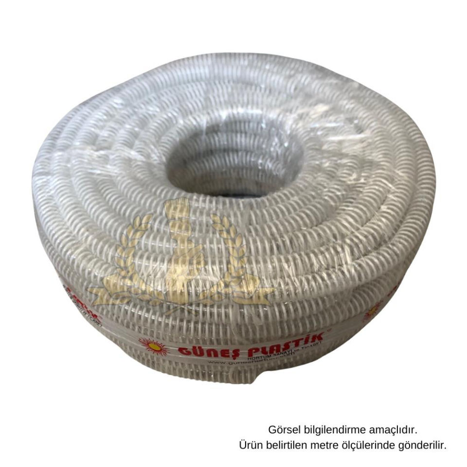 Güneş Spiral Şeffaf Klima Hortumu 5/8'' - 16 mm. - 10 Metre