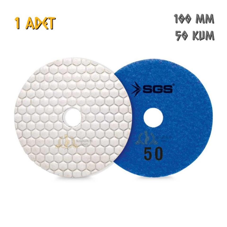 SGS Elmas Polisaj Pedi Mermer-Granit-Fayans - Kuru - 50 Kum - 1 Adet