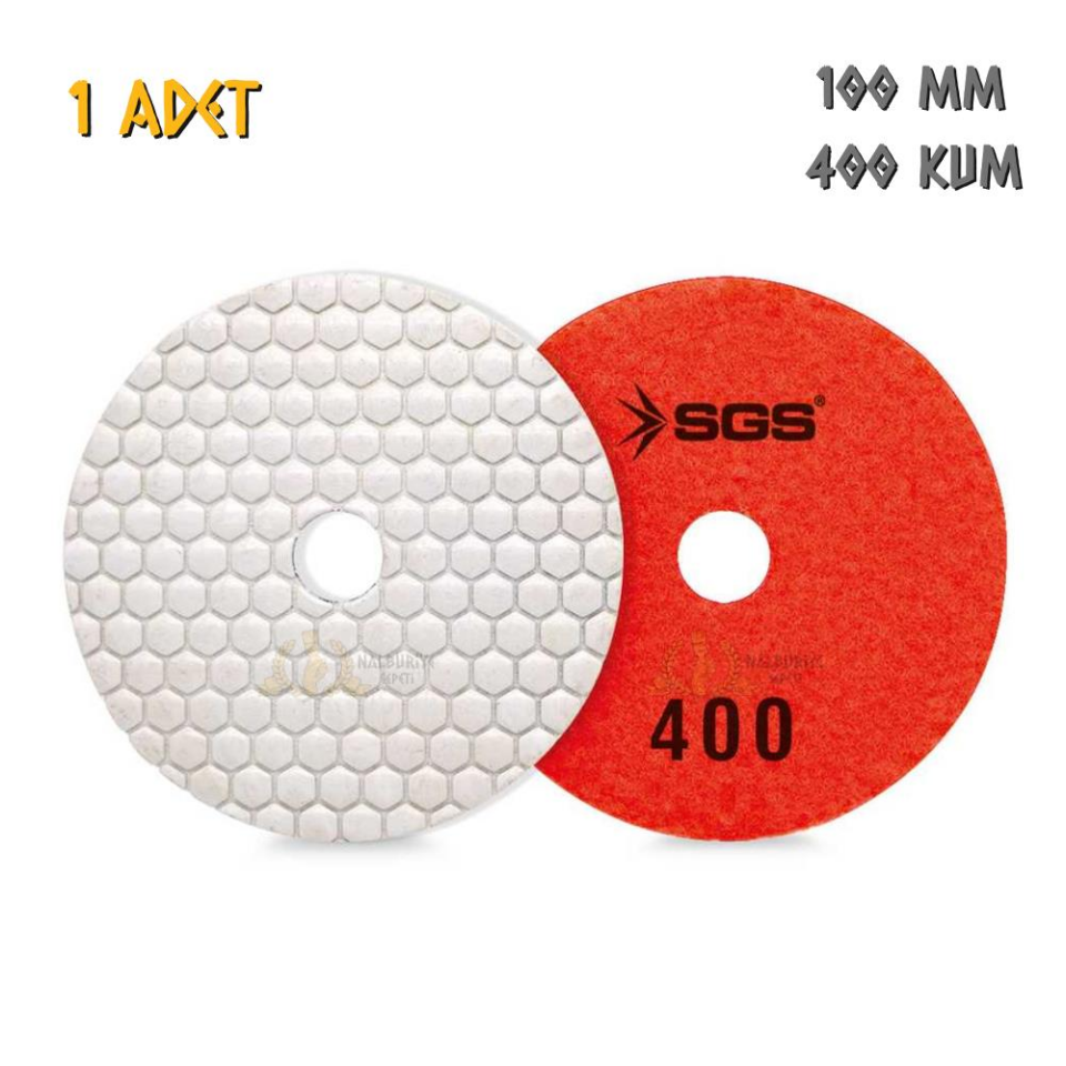 SGS Elmas Polisaj Pedi Mermer-Granit-Fayans - Kuru - 400 Kum - 1 Adet