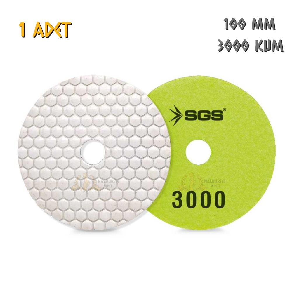 SGS Elmas Polisaj Pedi Mermer-Granit-Fayans - Kuru - 3000 Kum - 1 Adet