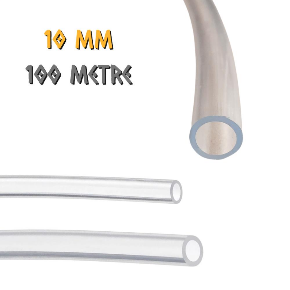Güneş Milimetrik Terazi Hortumu Şeffaf 10 mm. - 100 Metre