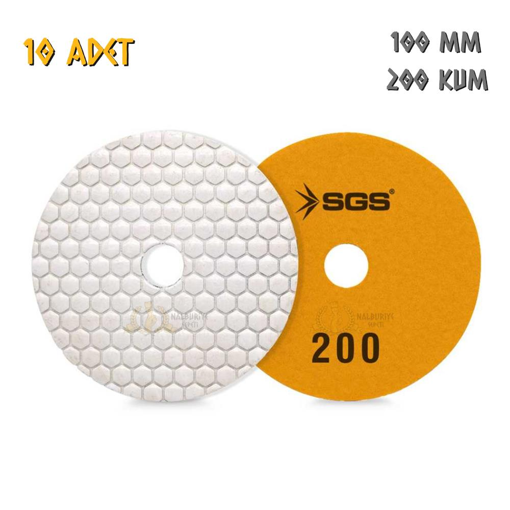 SGS Elmas Polisaj Pedi Mermer-Granit-Fayans - Kuru - 200 Kum - 10 Adet