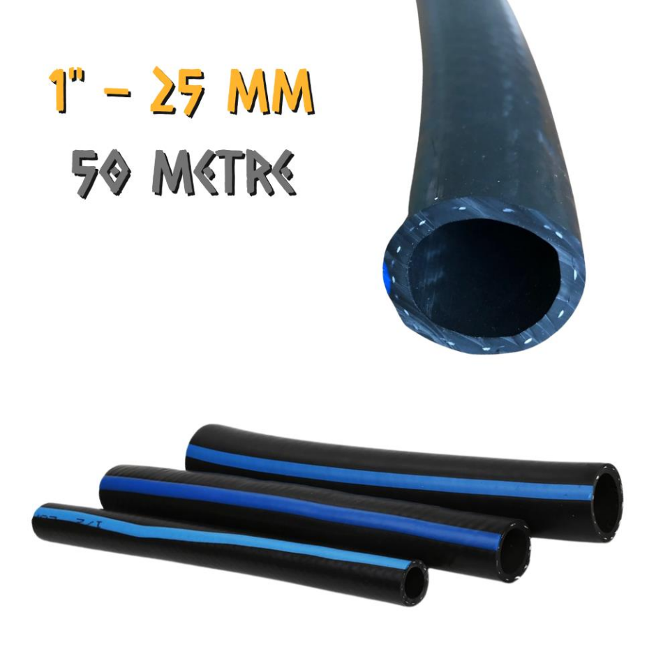 Güneş Termo Bezli Etli Su Hortumu 1'' - 25 mm. - 50 Metre