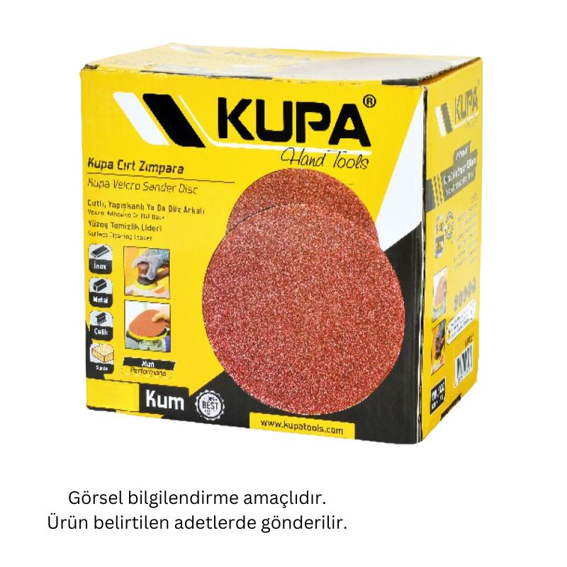 Kupa Yuvarlak Cırt Zımpara 180 mm - P40 Kum - 10 Adet
